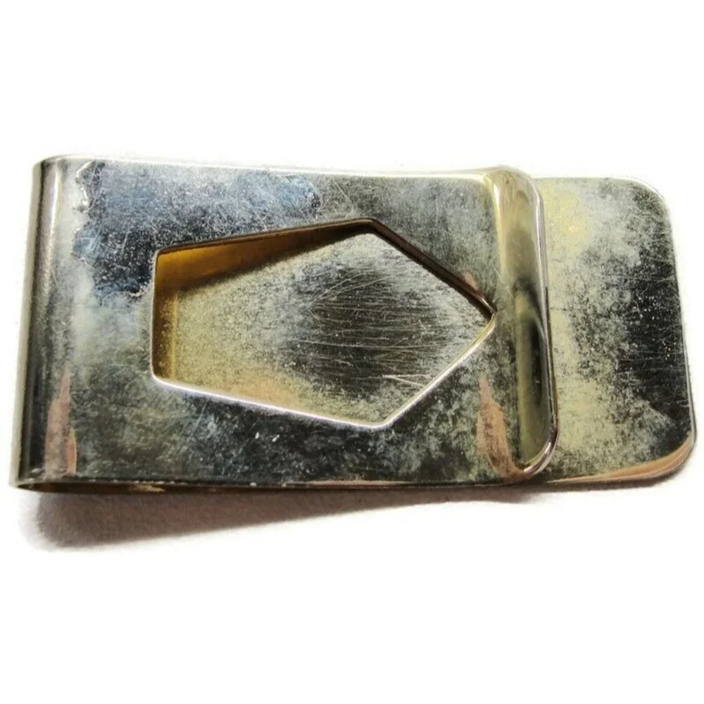 Pierre Cardin Money Clip Stainless Steel Wallet Credit Card Cash ID Holder